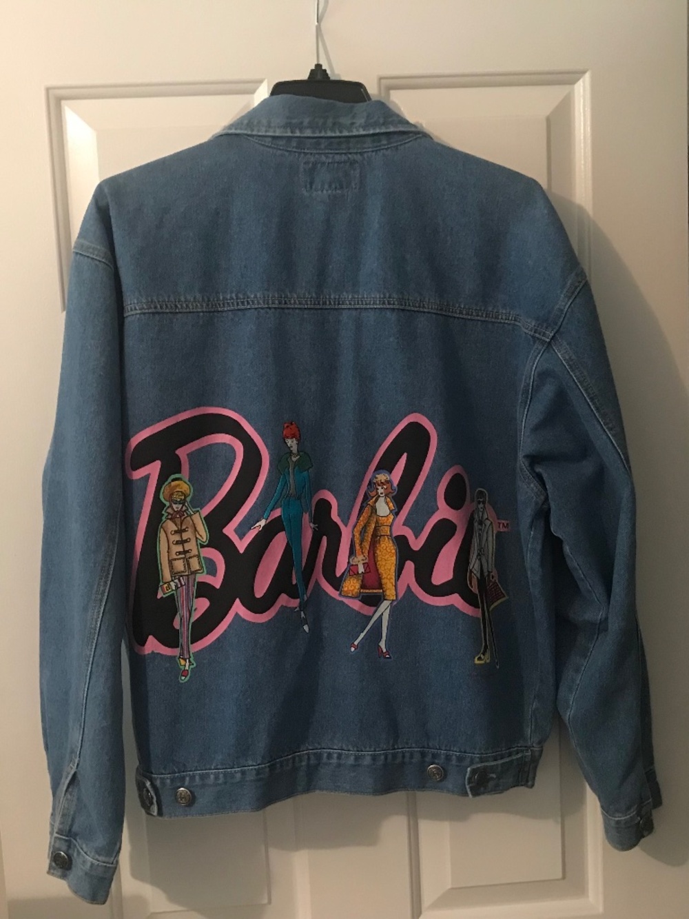 Vintage 90s Jerry Leigh Barbie Denim Jacket Size L